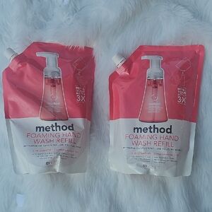 2 Bags Method Pink Grapefruit Foaming Hand Wash Refill